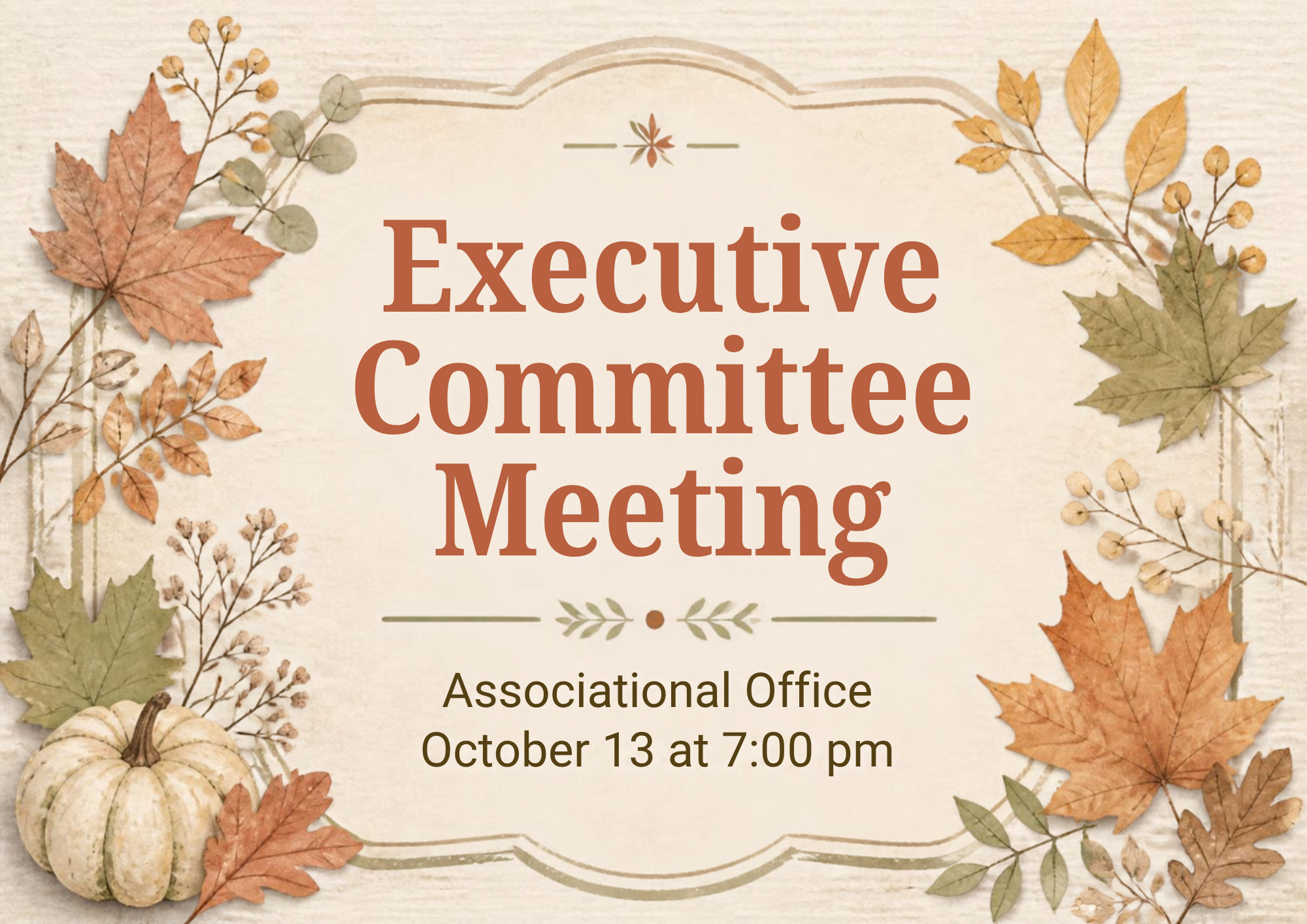 Fall Executive Committee Meeting announcement (1)