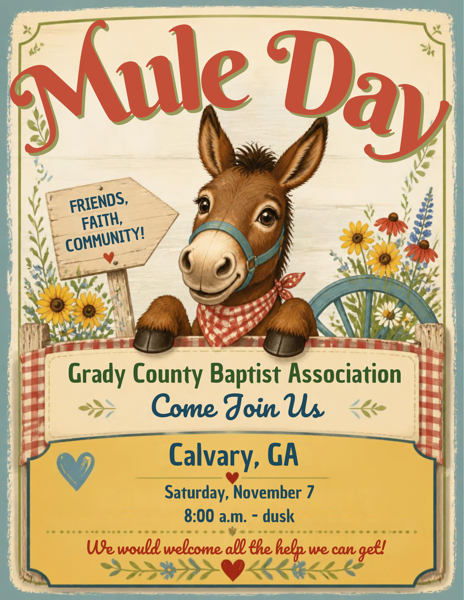 Mule Day booth announcement (1)